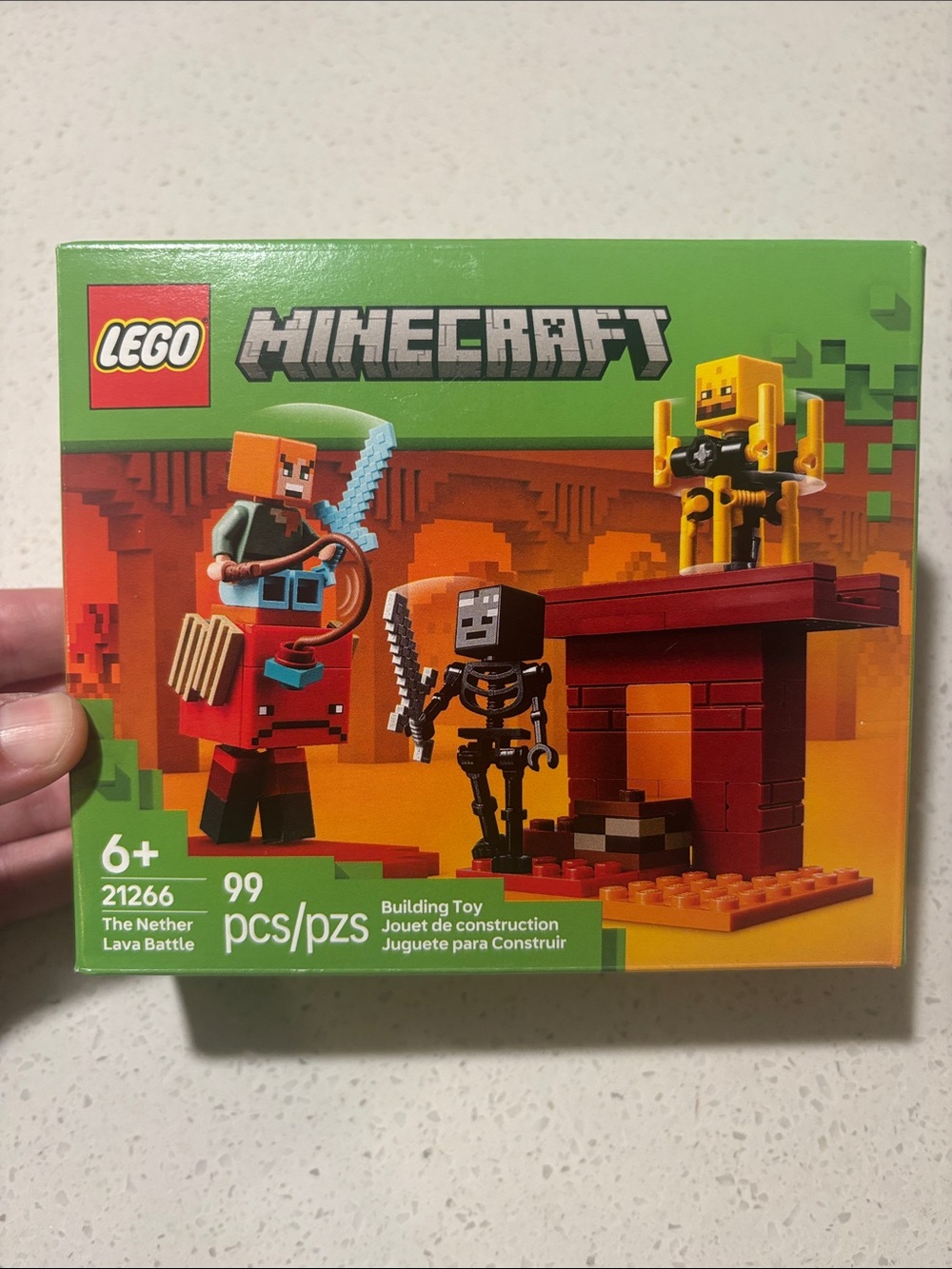 Lego Minecraft The Nether Lava Battle - Red, Orange, Yellow, Black